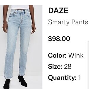 Blue Straight Leg Jeans with Vintage Wash